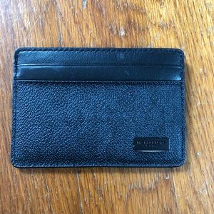 Black Michael Kors Leather Card Holder